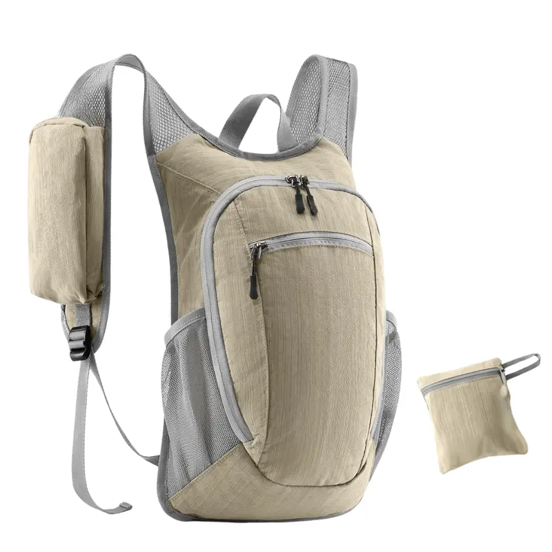 Lightweight 10-Liter Foldable Hiking Backpack with Chest Stabilizer and Accessory Pockets 2