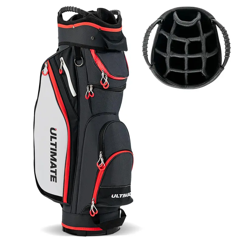 Lightweight 14-Way Golf Bag – Compact Travel-Friendly Club Carrier with Dual Straps 1