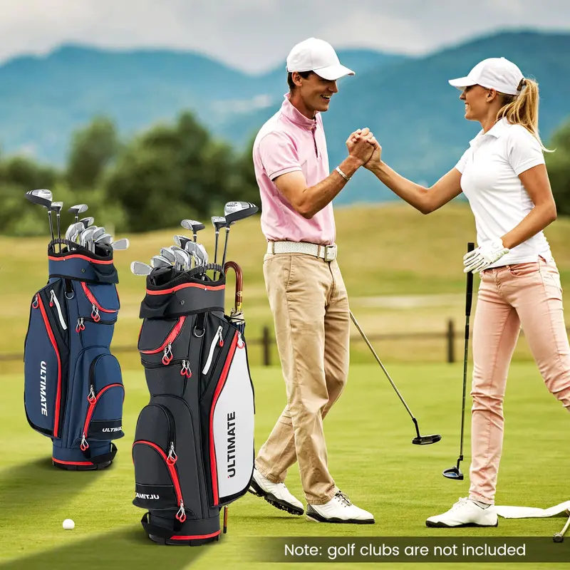 Lightweight 14-Way Golf Bag – Compact Travel-Friendly Club Carrier with Dual Straps