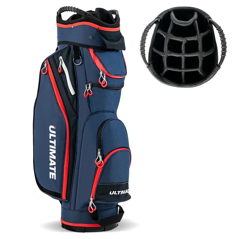 Lightweight 14-Way Golf Bag – Compact Travel-Friendly Club Carrier with Dual Straps