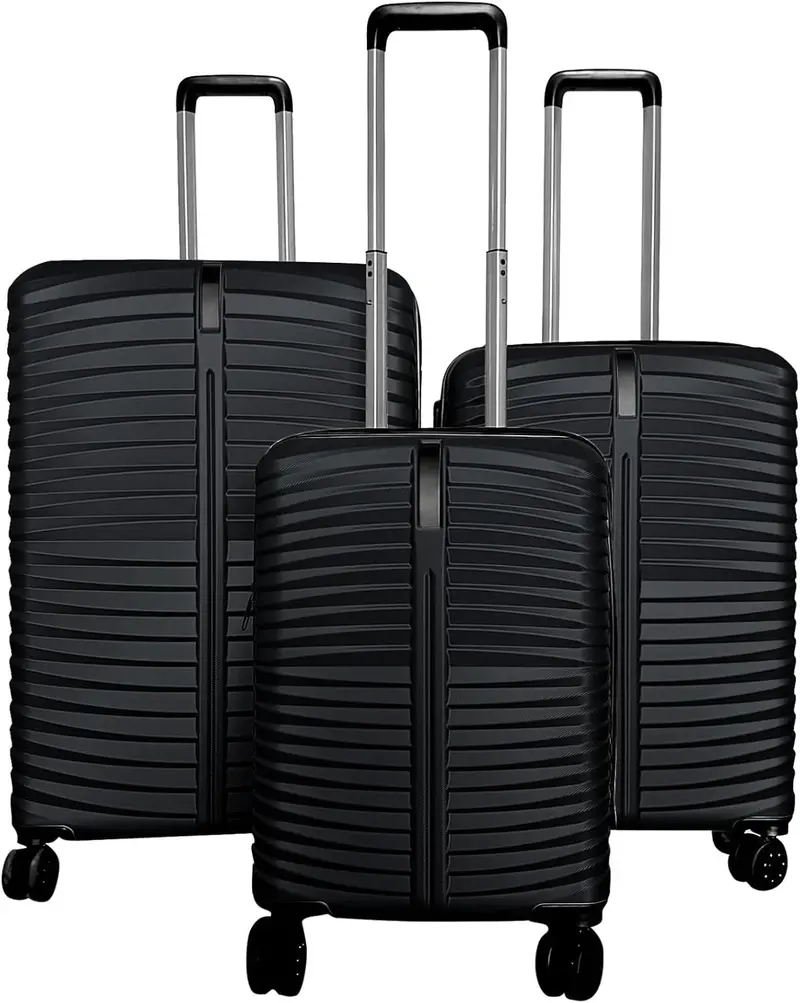 Lightweight 3-Piece Hardshell Spinner Luggage Set — 20/24/28 Inch (Pin Stripe Design) 2