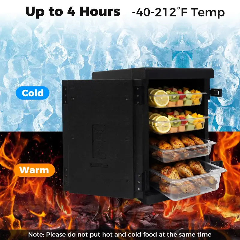 Lightweight 91-Qt Food Warmer/Cooler with Front Access Door and Durable Sealing Strips 2