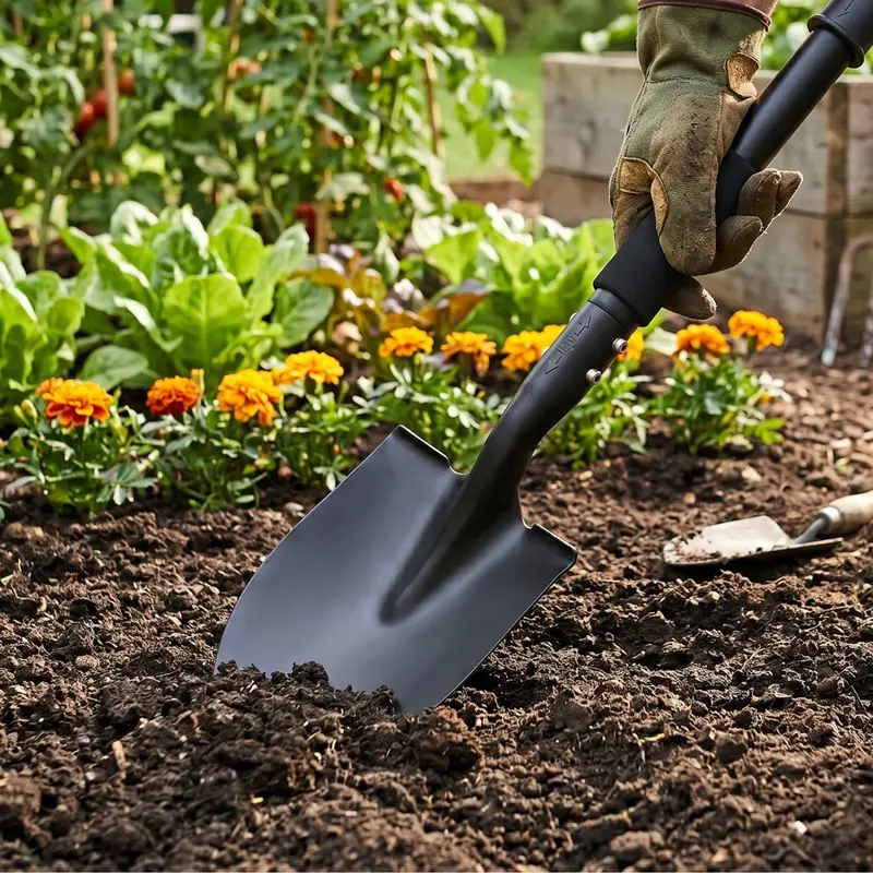 Lightweight All-Purpose Digging Shovel – Compact Metal Spade for Camping & Yard Use