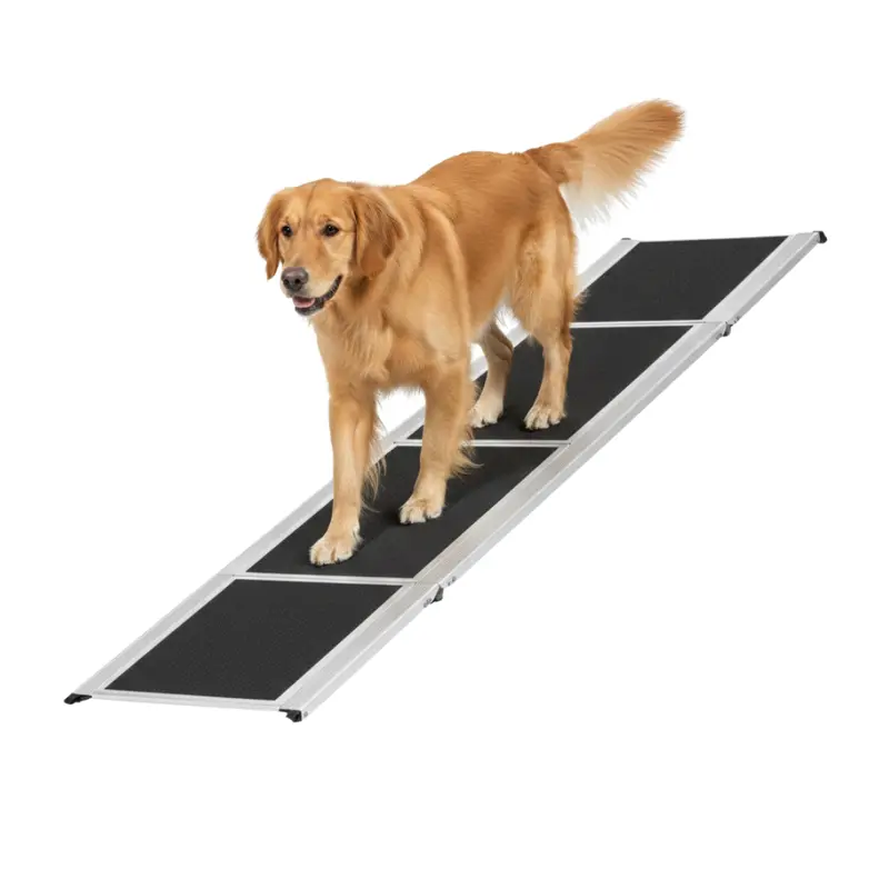Lightweight Aluminum Pet Car Ramp for SUVs, Vans, and Sedans