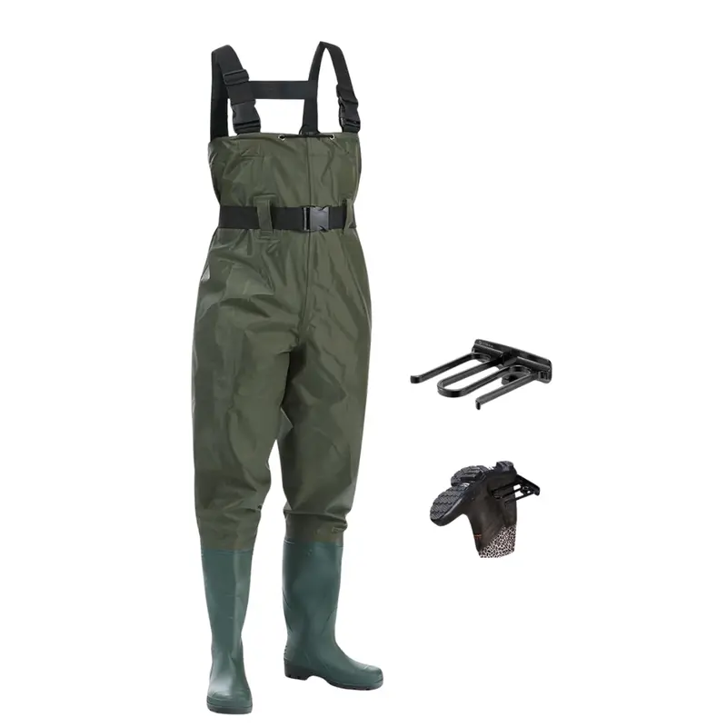 Lightweight Chest Waders – Unisex Nylon/PVC Hybrid for Anglers and Field Workers