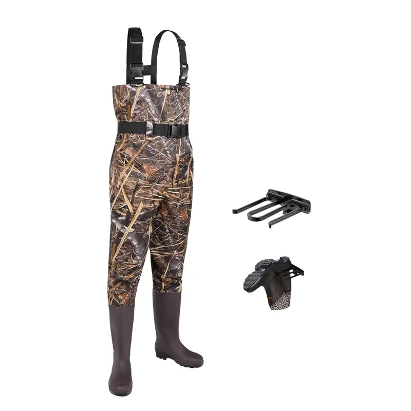 Lightweight Chest Waders – Unisex Nylon/PVC Hybrid for Anglers and Field Workers