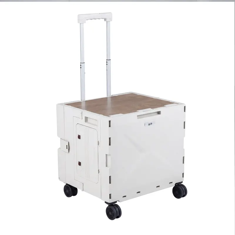 Lightweight Foldable Utility Cart with 360° Swivel Wheels