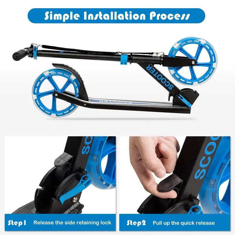 Lightweight Folding Kick Scooter Designed for Kids and Teens – Easy to Carry & Store