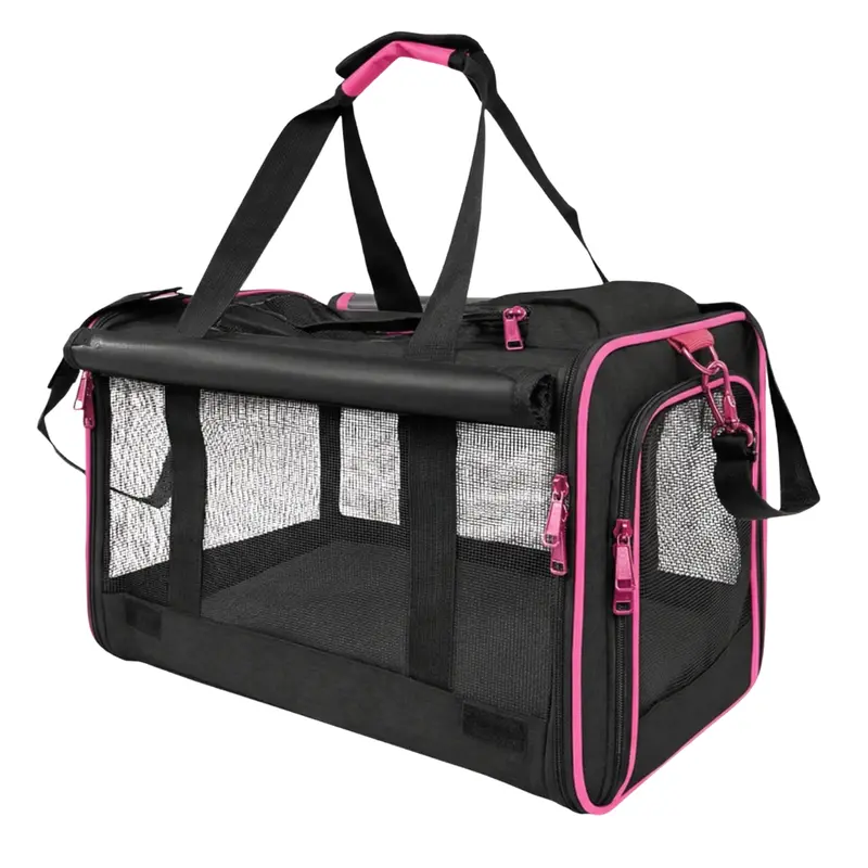 Lightweight Soft-Sided Pet Carrier with Dual Entry & Breathable Mesh 2