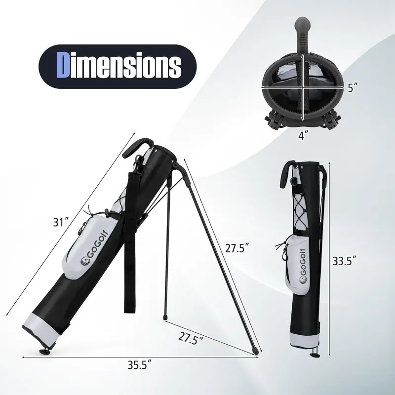 Lightweight Stand Golf Bag Designed for Pitch-and-Putt Play 2
