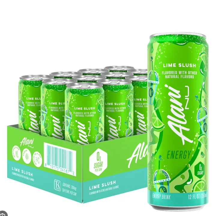 Lime Slush Energy Drink – 12-Fl-Oz Cans, 12-Pack