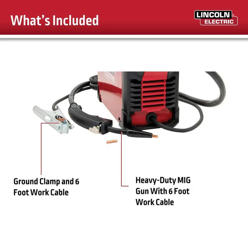Lincoln Electric K5255-1 WELD-PAK 90i FC Portable Flux-Cored Welder – No Shielding Gas Required