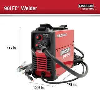 Lincoln Electric K5255-1 WELD-PAK 90i FC Portable Flux-Cored Welder – No Shielding Gas Required
