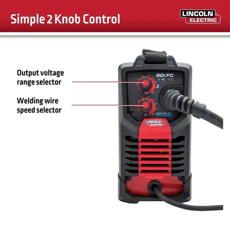 Lincoln Electric WELD-PAK 90i FC Flux-Cored Welder – Gasless Wire Feed System (K5255-1)