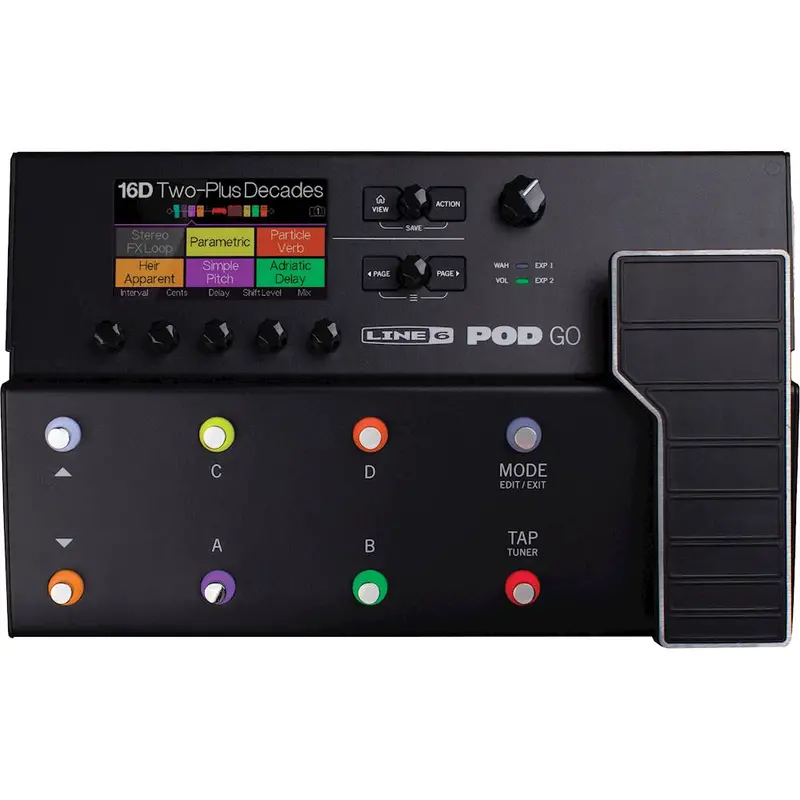 Line 6 POD Go Guitar Effects Processor – Compact Multi-Effects Pedalboard (Black)