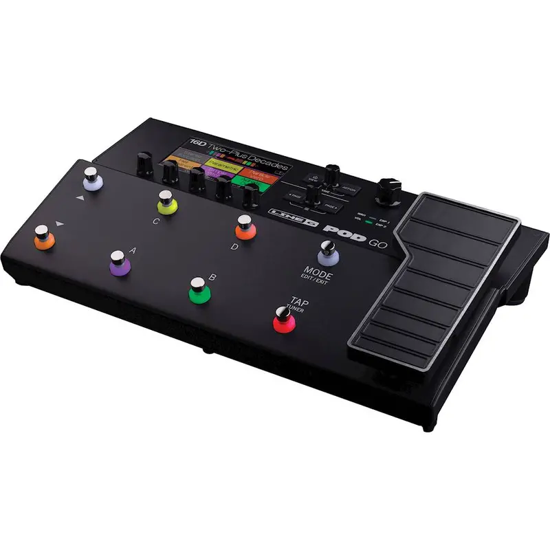 Line 6 POD Go Guitar Effects Processor – Compact Multi-Effects Pedalboard (Black)