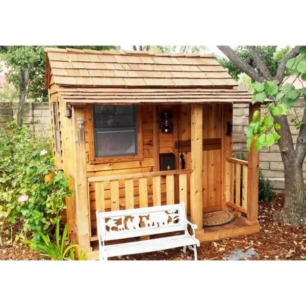 Little Squirt Cedar Backyard Playhouse by Outdoor Living Today – 6-Foot Wooden Play Structure