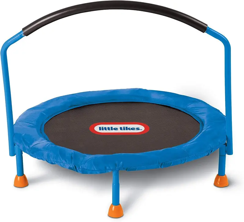 Little Tikes 3-Foot Kids’ Trampoline – Enclosed Spring-Free Bounce Mat for Indoor/Outdoor Use