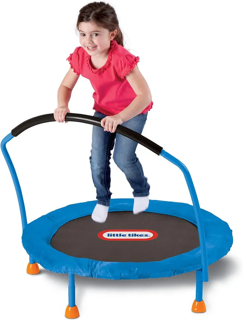 Little Tikes 3-Foot Kids’ Trampoline – Enclosed Spring-Free Bounce Mat for Indoor/Outdoor Use