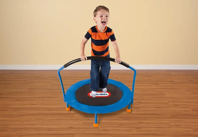 Little Tikes 3-Foot Kids’ Trampoline – Enclosed Spring-Free Bounce Mat for Indoor/Outdoor Use