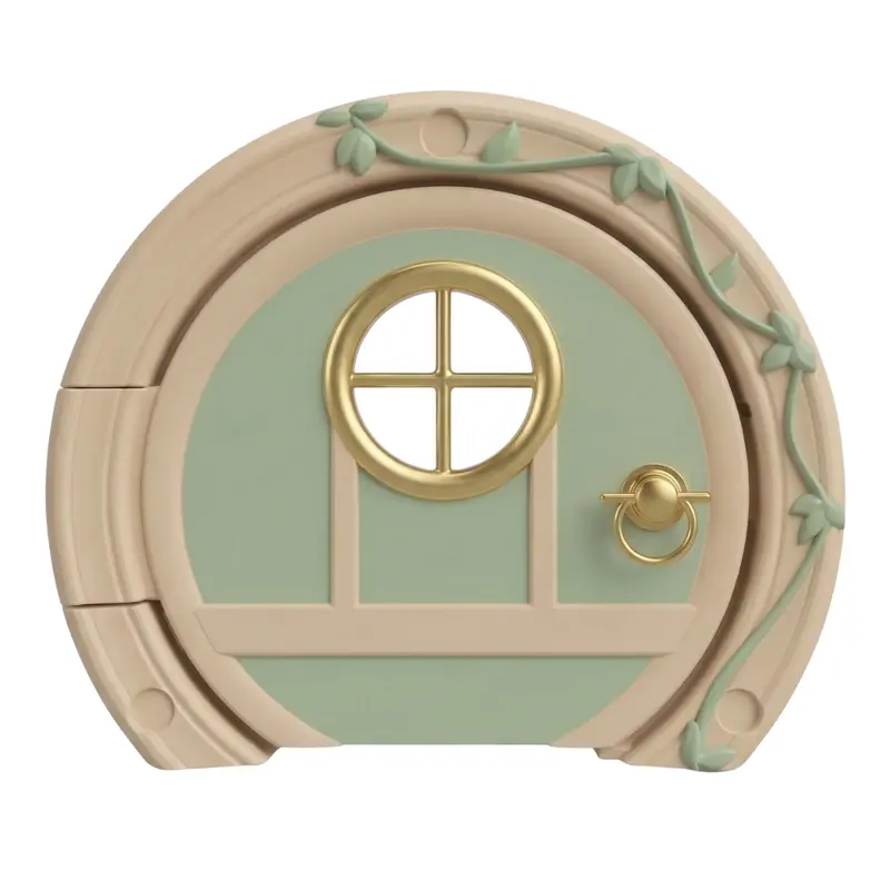 Lockable Flapless Cat Door – Secure Knob-Controlled Entry for Interior Doors