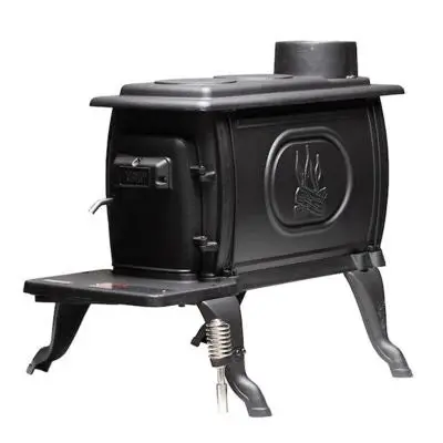 Logwood EPA-Exempt Cast Iron Wood Stove – 900 Sq. Ft. Heating Capacity