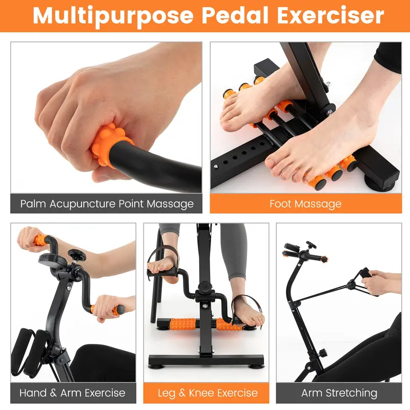 Low-Impact Pedal Exerciser for Seniors – Hand & Foot Use