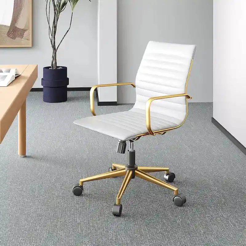 LUXMOD Ribbed Ergonomic Office Chair for Home or Workspace 2