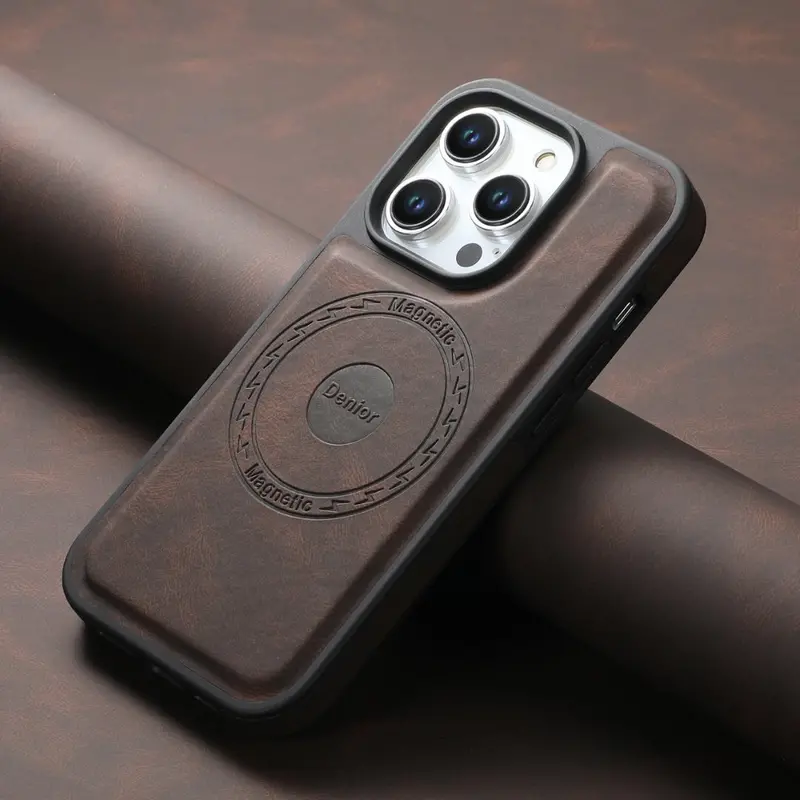 Luxury Magnetic Leather iPhone Case – MagSafe Certified