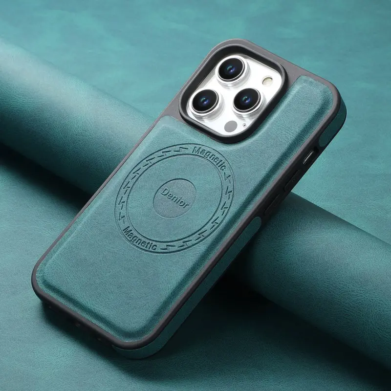 Luxury Magnetic Leather iPhone Case – MagSafe Certified