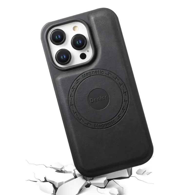 Luxury Magnetic Leather iPhone Case – MagSafe Certified