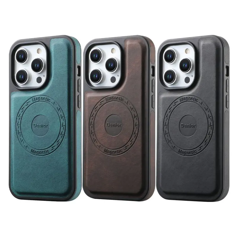 Luxury Magnetic Leather iPhone Case – MagSafe Certified