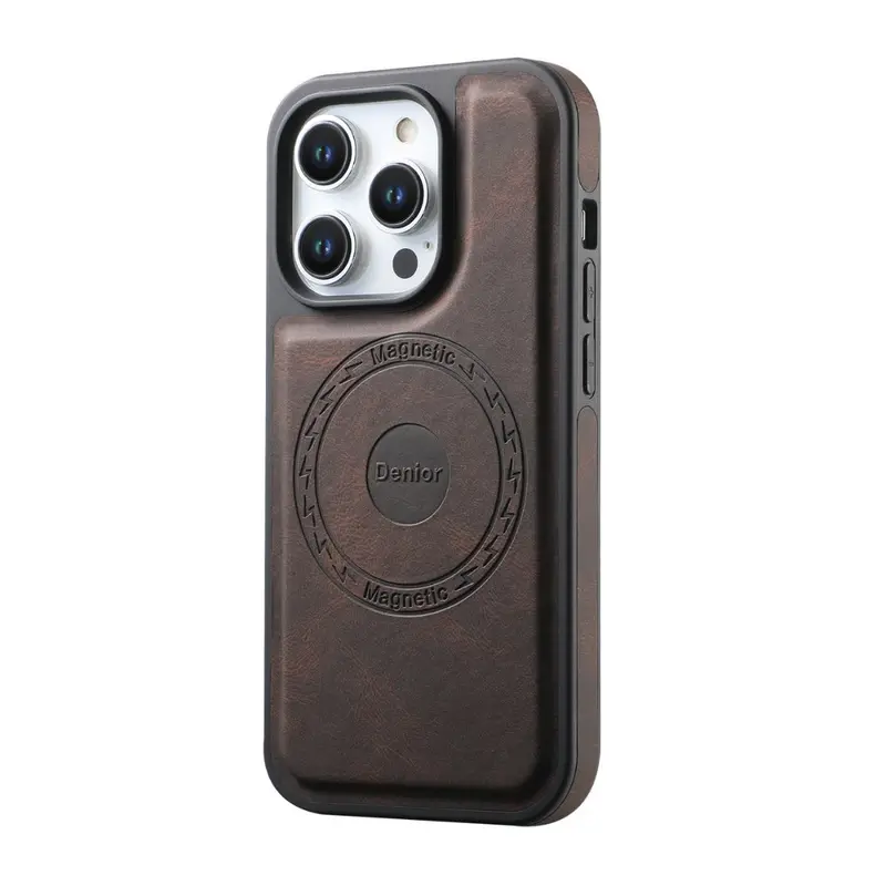 Luxury Magnetic Leather iPhone Case – MagSafe Certified