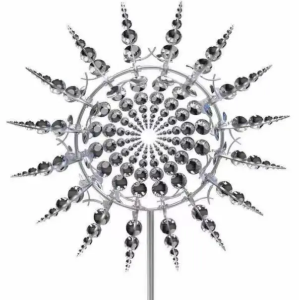 Magic Metal Windmill Garden Sculpture | Spinning Outdoor Wind Decor