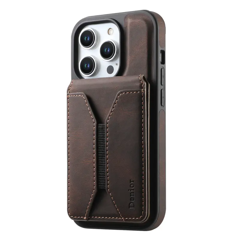 Magnetic Leather Wallet Case for iPhone – MagSafe Ready