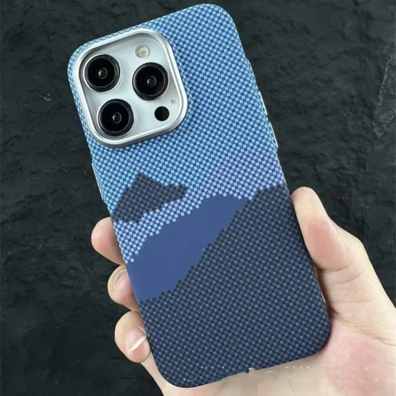 MagSafe iPhone Case with Aluminum Bracket and Textured 3D Surface 10