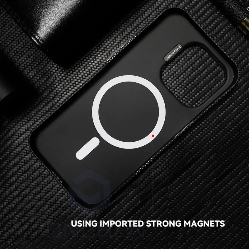 MagSafe iPhone Case with Aluminum Bracket and Textured 3D Surface