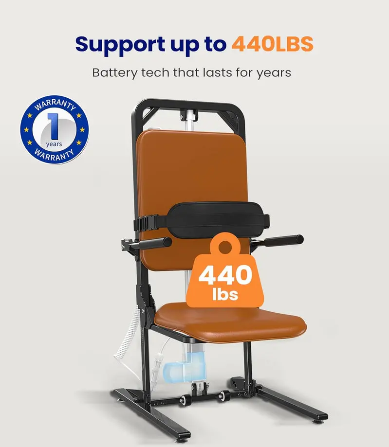 MAIDeSITe Electric Floor Lift – 440 lb Capacity Mobility Aid for Seniors