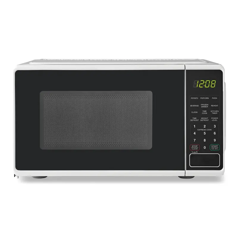 Mainstays 0.7 Cu. Ft. Countertop Microwave Oven – 700W, Compact White Design
