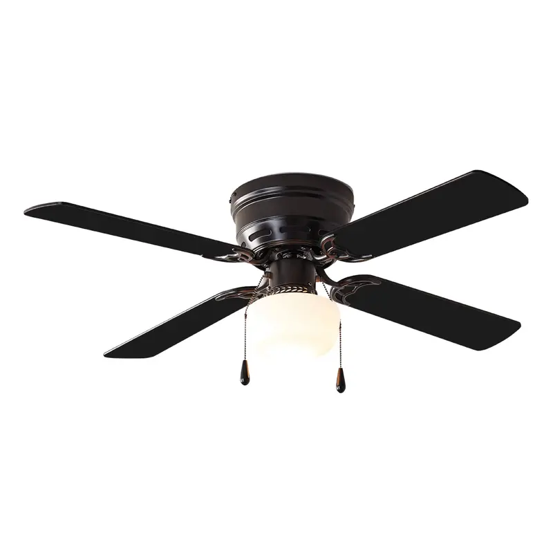Mainstays 42-Inch Indoor Ceiling Fan with Light Kit – Black, 4-Blade, Reversible Airflow