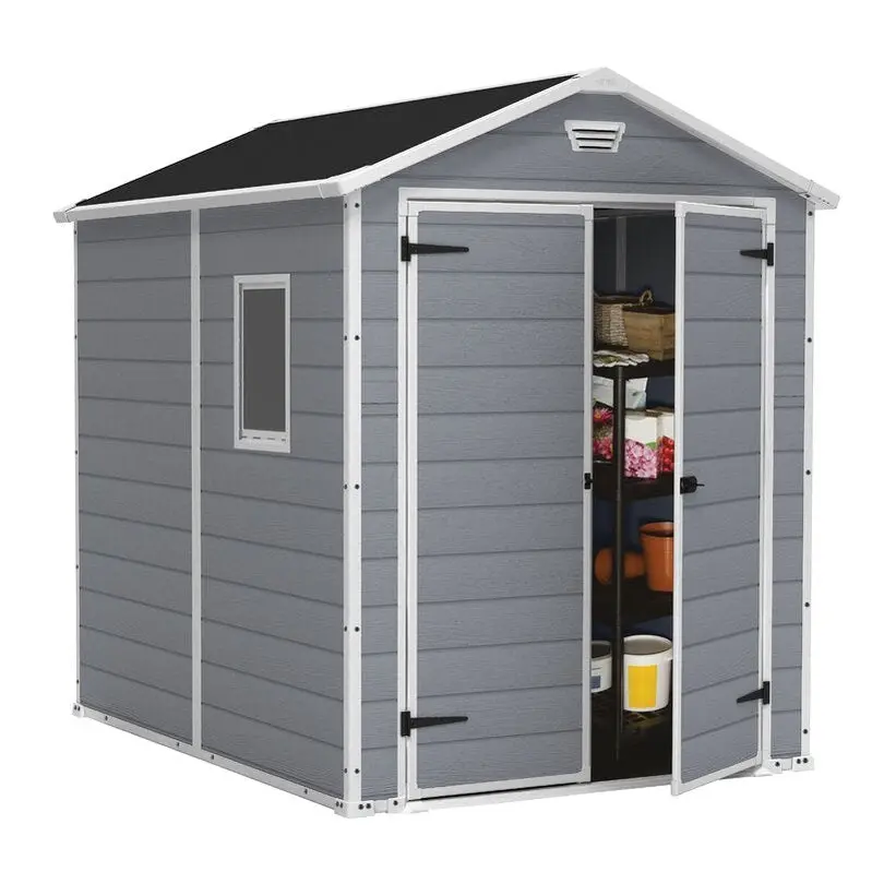 Manor 6' x 7.5' Resin Storage Shed – Compact Outdoor Organization Solution