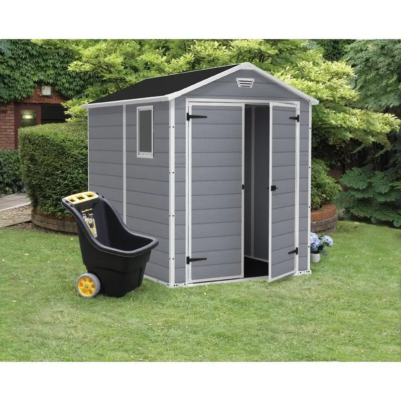 Manor 6' x 7.5' Resin Storage Shed – Compact Outdoor Organization Solution