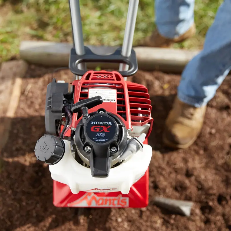 Mantis 7268 Mini-Tiller – 25cc CARB-Compliant Front-Tine Cultivator for Small Gardens