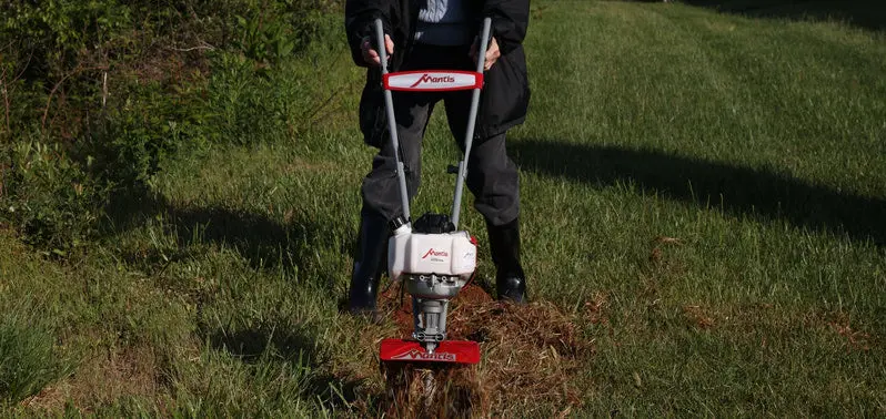 Mantis 7268 Mini-Tiller – 25cc CARB-Compliant Front-Tine Cultivator for Small Gardens