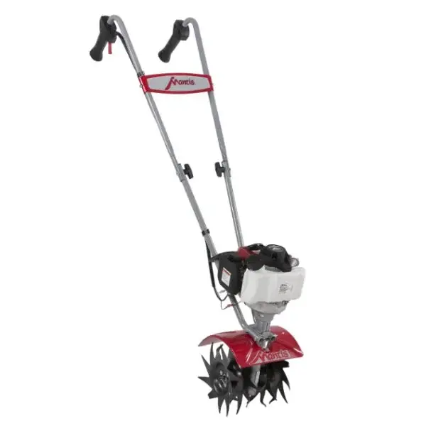 MANTIS Compact 25-cc Front-Tine Tiller – 9-Inch Cultivating Width for Small Gardens