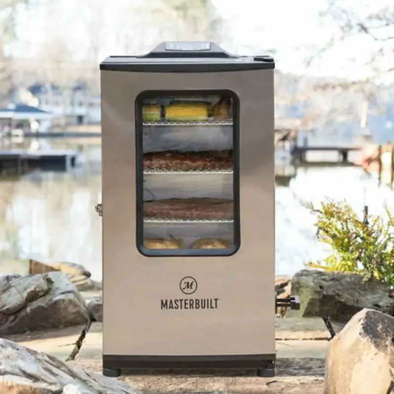 Masterbuilt 40-Inch Bluetooth Digital Electric Smoker – Stainless Steel Construction with Precise Temp Control