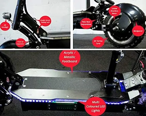 MAXX 60MPH Foldable Electric Scooter – 5000W Dual-Motor, 60V/38.5Ah Battery, 83-Mile Range