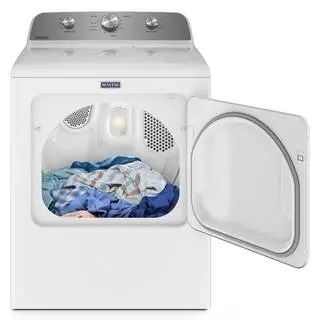 Maytag 7.0 cu. ft. White Gas Dryer – Vented Design, Model MGD4500MW for Reliable Drying