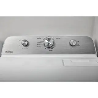Maytag MGD4500MW 7.0 cu. ft. Vented Gas Dryer – White, High-Capacity Residential Dryer