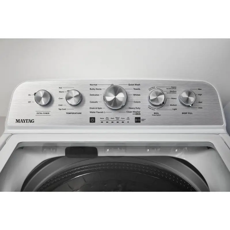 Maytag MVW5430MW 4.8 cu. ft. Top-Load Washer – White Model with Extra Power Boost Cycle